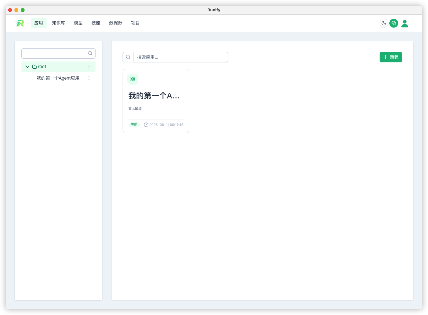 应用页面